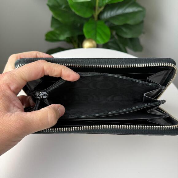 💎✨Authentic Gucci Long Wallet Sherry Line Guccissima Black Leather - Picture 6 of 6